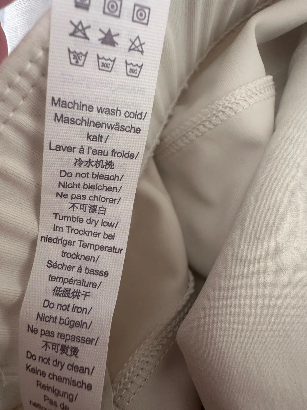 CRZ YOGA GOLF GORPCORE  ATHLEISUREWEAR ACTIVEWEAR CREAM BONE JOGGER PANTS M